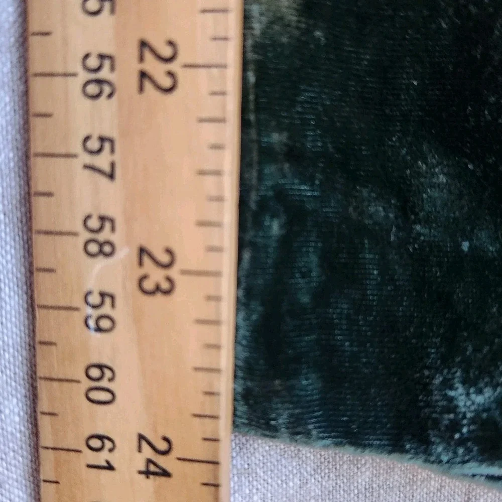 MADEWELL Women's Green Velvet Huston Pull On Wide‎ Leg Crop Pants Size XS